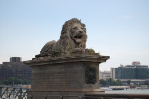 Lion on bridge