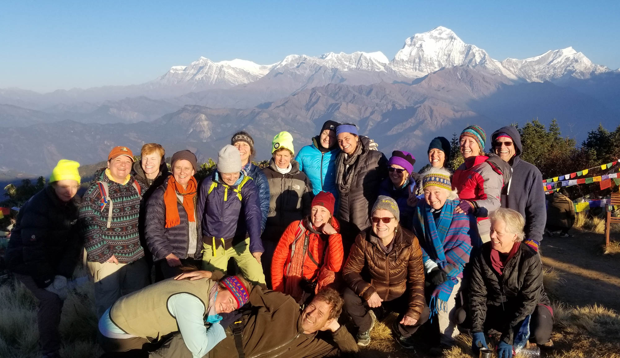 Group on Poon Hill at sunrise